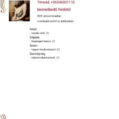 Tímeád erotikus masszázs Budapest, VI. kerület