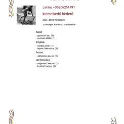 Larina erotikus masszázs Budapest, VIII. kerület