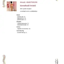 Kincső erotikus masszázs Budapest, VIII. kerület