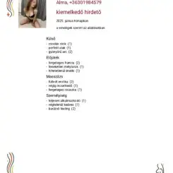 Alma erotikus masszázs Budapest, VIII. kerület